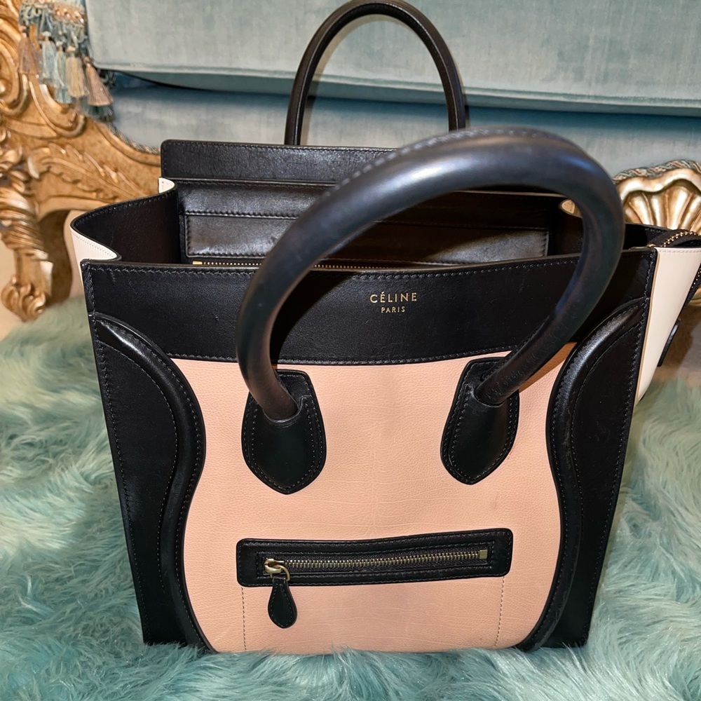 Celine mini luggage tote